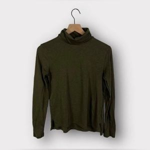 Madewell Olive Green Turtleneck Shirt